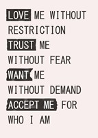 Love Me 1 Fine Art Print