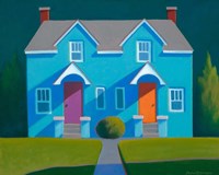 Blue House Fine Art Print