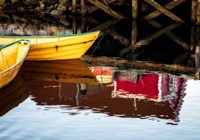 Dories and Reflection Fine Art Print