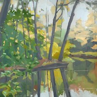 Wooded Pond Fine Art Print