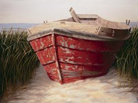 Red Boat Fine Art Print