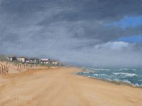 Beach Houses and Surf Fine Art Print