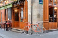 Orange Bicycle, Paris Fine Art Print