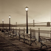 San Francisco Bay Bridge at Dusk Fine Art Print
