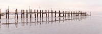 Vintage Pier at Fishing Village Fine Art Print