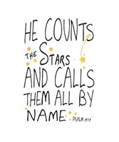 He Counts His Stars Fine Art Print