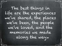 Chalkboard - The Best Things 2 Fine Art Print