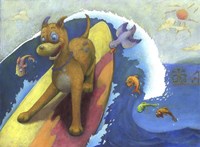 Surf Dog Fine Art Print