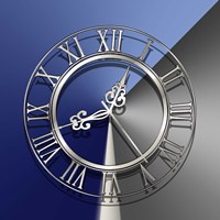 Silver Clock Fine Art Print