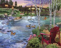 Bridge Fishing Fine Art Print