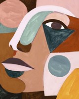 Geo Face IV Framed Print