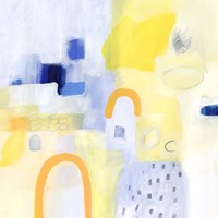 Butterscotch and Blue I Fine Art Print