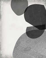 Grey Shapes IV Framed Print