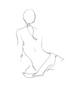 Gestural Contour II Fine Art Print