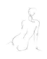 Gestural Contour III Fine Art Print