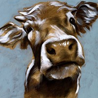 Cow Kisses I Framed Print