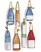 Watercolor Buoys I Fine Art Print