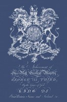 Heraldry on Navy I Fine Art Print