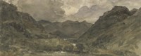 Landscape of Hills and Mountains Fine Art Print