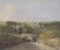 A View of Osmington Village with the Church and Vicarage Fine Art Print