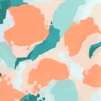 Peach Fizz I Framed Print