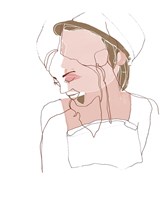 Modern Contour Portrait II Fine Art Print