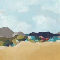 Patchwork Hillside II Framed Print