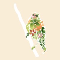 Foliage & Feathers III Fine Art Print