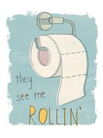Potty Pun I Framed Print