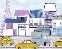 Bonjour Paris I Framed Print