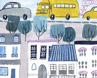 Bonjour Paris II Framed Print