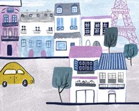 Bonjour Paris III Framed Print