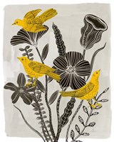 Birds in My Garden I Fine Art Print