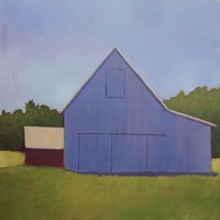 Primary Barns I Fine Art Print