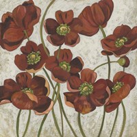 Sangria Poppies II Fine Art Print