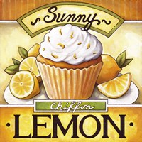 Cupcake Sunny Lemon Chiffon Framed Print