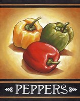 Market Sign Peppers Fine Art Print