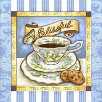 Tea Blissful Blue Teacup Fine Art Print