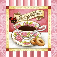 Tea Delightful Pink Teacup Fine Art Print
