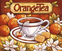 Tea Time Orange Tea Fine Art Print