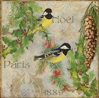 Christmas Birds I Fine Art Print