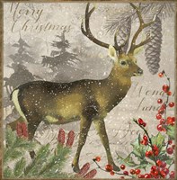 Christmas Deer I Framed Print