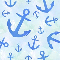 Blue Anchors Fine Art Print