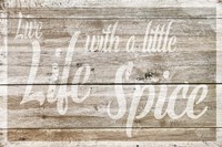 Live Life with Spice Fine Art Print