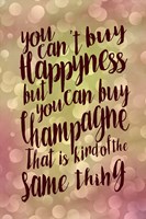 Happiness And Champagne Fine Art Print