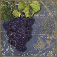 Vignes Rouges Grenache Noir Fine Art Print