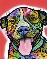 Smiling Pit Bull Zoey Fine Art Print