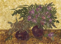 Still Life With Two Vases 1 Fine Art Print