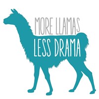 Llama Drama Fine Art Print