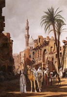 Cammelli a il Cairo Fine Art Print